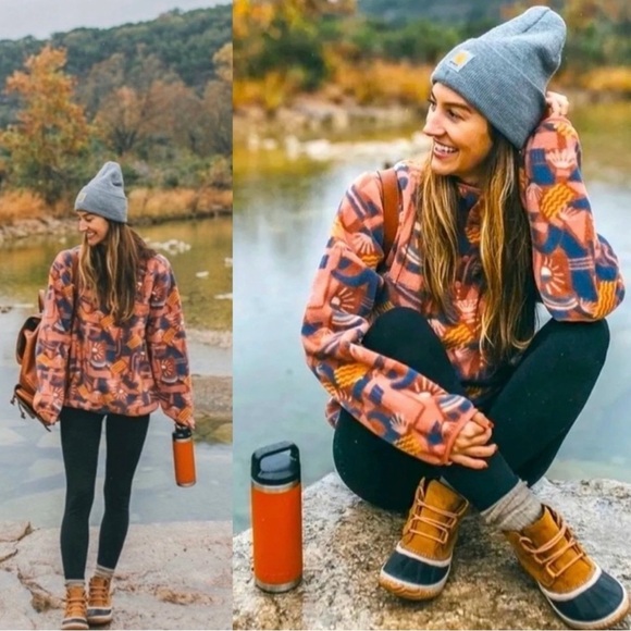 Patagonia Jackets & Blazers - NWOT RARE Patagonia Synchilla Snap T Canyon Block Big Sisu Fleece Pullover Sz Xs